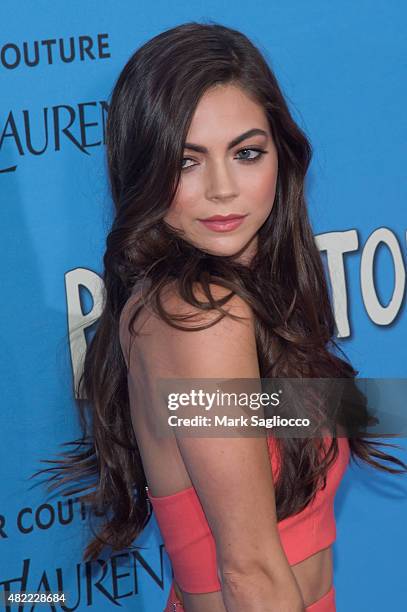 Actress Caitlin Carver attends the "Paper Towns" New York premiere at AMC Loews Lincoln Square on July 21, 2015 in New York City.