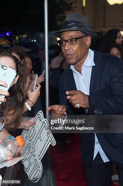 Actor Giancarlo Esposito attends the "Paper Towns" New York premiere at the AMC Loews Lincoln Square on July 21, 2015 in New York City.