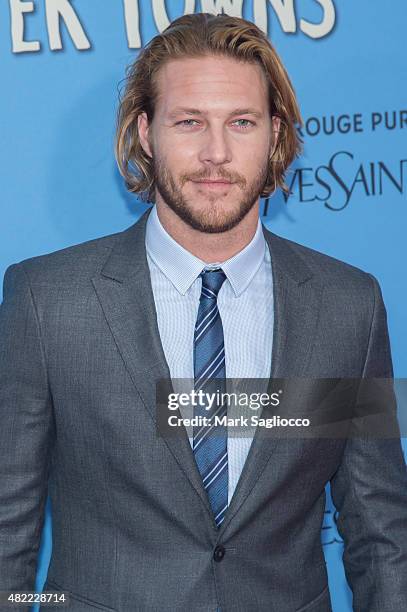 Luke Bracey attends the "Paper Towns" New York premiere at the AMC Loews Lincoln Square on July 21, 2015 in New York City.