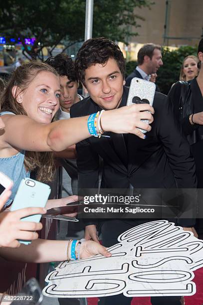 Actor Nat Wolff attends the "Paper Towns" New York premiere at AMC Loews Lincoln Square on July 21, 2015 in New York City.