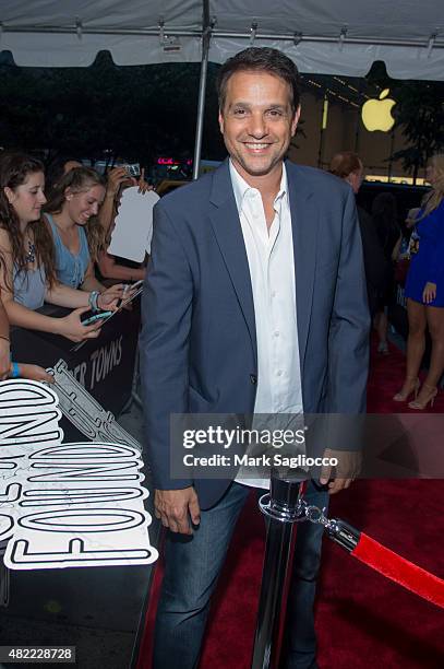 Actor Ralph Macchio attends the "Paper Towns" New York premiere at the AMC Loews Lincoln Square on July 21, 2015 in New York City.