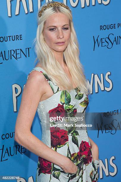 Model Poppy Delevingne attends the "Paper Towns" New York premiere at the AMC Loews Lincoln Square on July 21, 2015 in New York City.