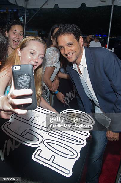 Actor Ralph Macchio attends the "Paper Towns" New York premiere at the AMC Loews Lincoln Square on July 21, 2015 in New York City.