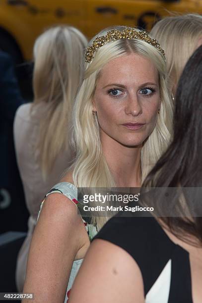 Model Poppy Delevingne attends the "Paper Towns" New York premiere at the AMC Loews Lincoln Square on July 21, 2015 in New York City.