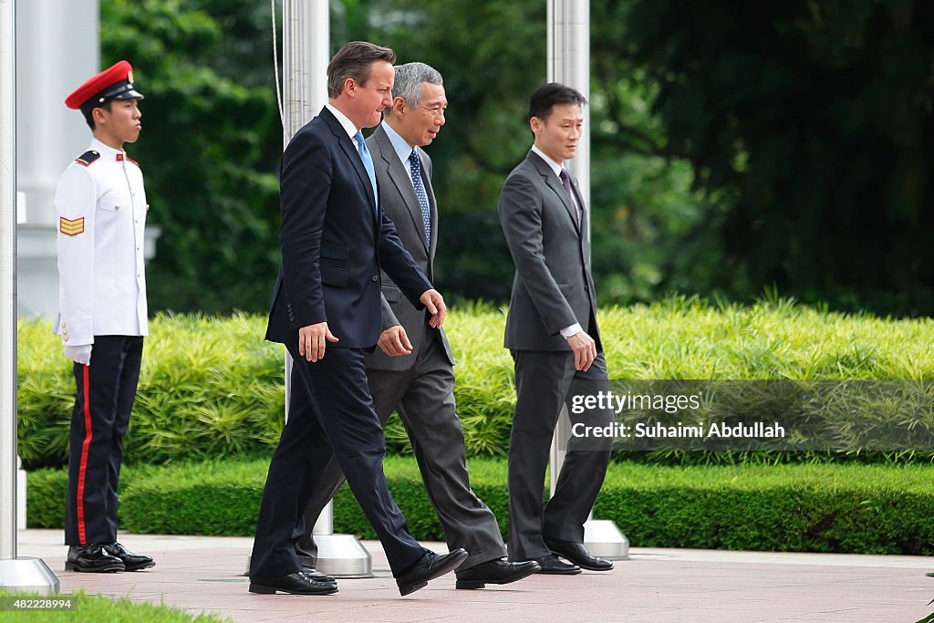 UK Prime Minister David Cameron Visits Singapore