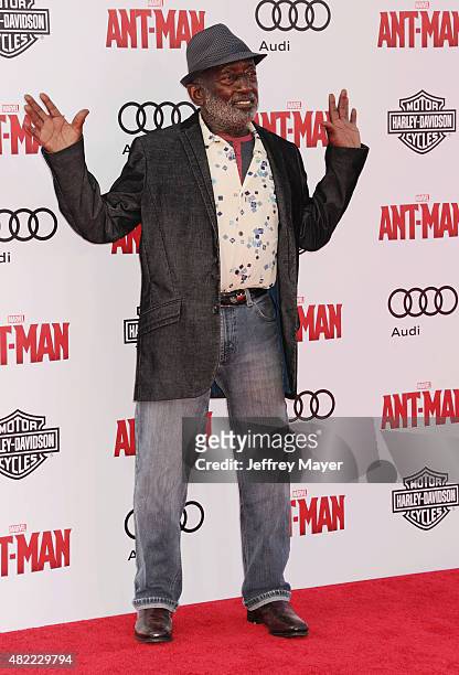 Actor Garrett Morris arrives at the Los Angeles premiere of Marvel Studios 'Ant-Man' at Dolby Theatre on June 29, 2015 in Hollywood, California.