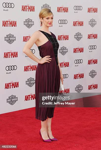 Actress Judy Greer arrives at the Los Angeles premiere of Marvel Studios 'Ant-Man' at Dolby Theatre on June 29, 2015 in Hollywood, California.