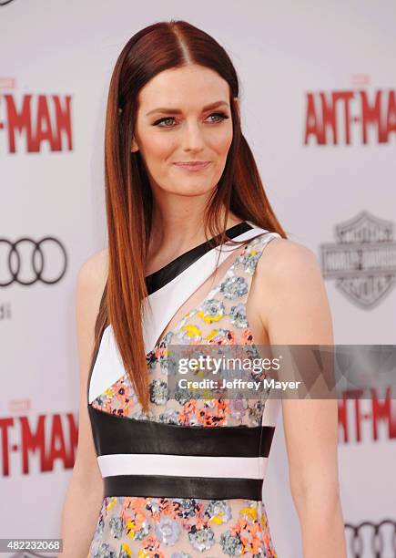 Actress Lydia Hearst arrives at the Los Angeles premiere of Marvel Studios 'Ant-Man' at Dolby Theatre on June 29, 2015 in Hollywood, California.