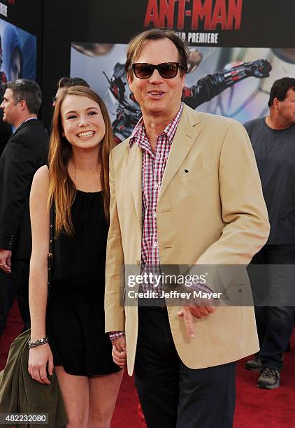 Actor Bill Paxton and daughter Lydia Paxton arrive at the Los Angeles premiere of Marvel Studios 'Ant-Man' at Dolby Theatre on June 29, 2015 in...