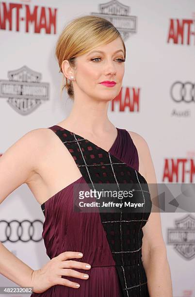 Actress Judy Greer arrives at the Los Angeles premiere of Marvel Studios 'Ant-Man' at Dolby Theatre on June 29, 2015 in Hollywood, California.
