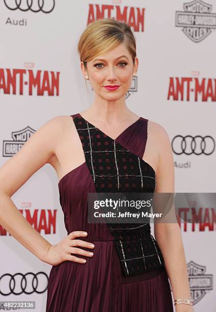 Actress Judy Greer arrives at the Los Angeles premiere of Marvel Studios 'Ant-Man' at Dolby Theatre on June 29, 2015 in Hollywood, California.