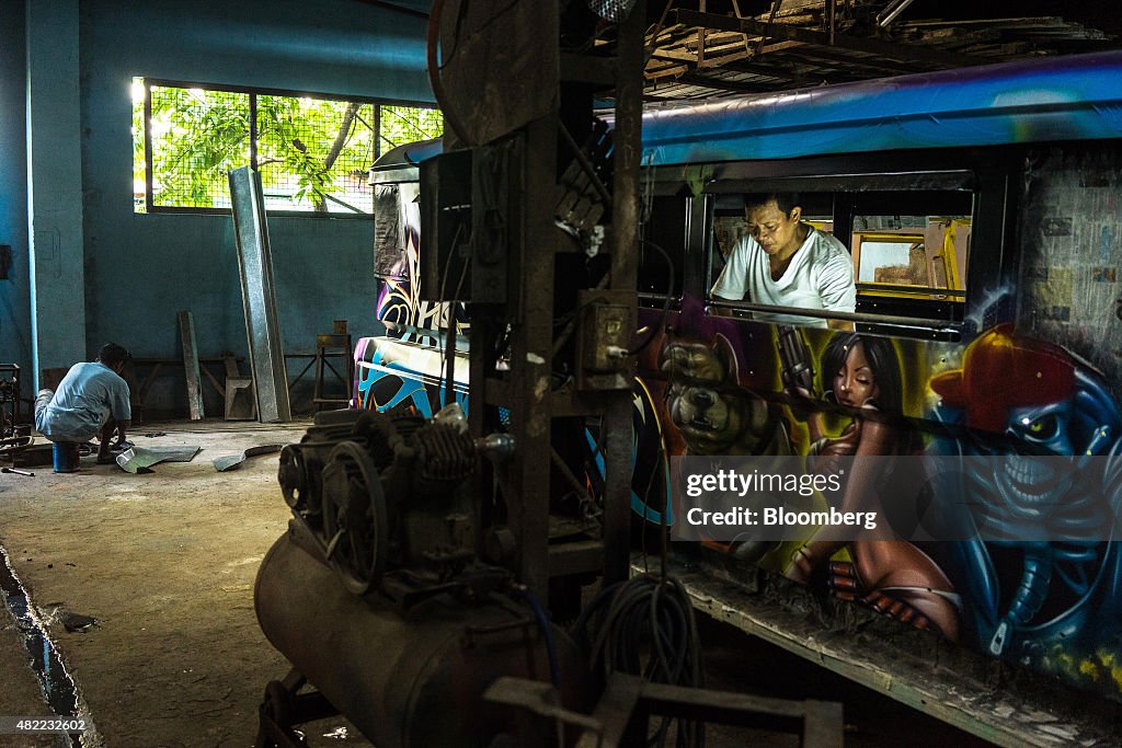 Custom Jeepney Production As President Aquino Boasts Of Resurgent Manufacturing Sector