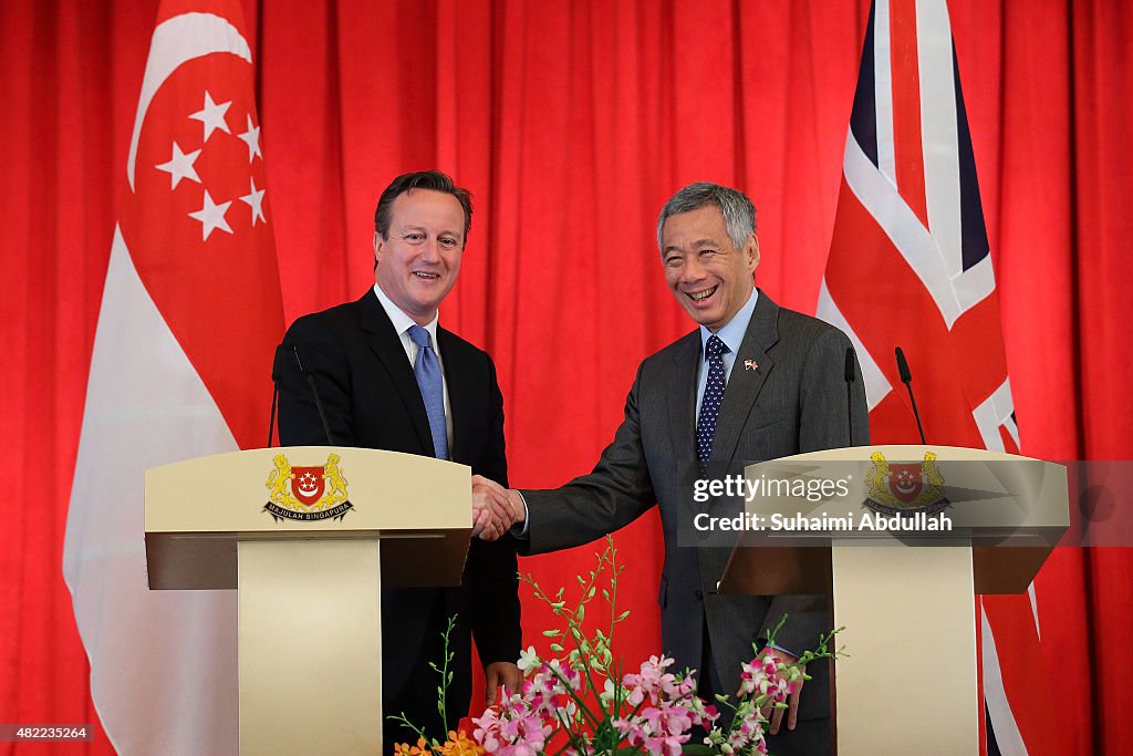 UK Prime Minister David Cameron Visits Singapore