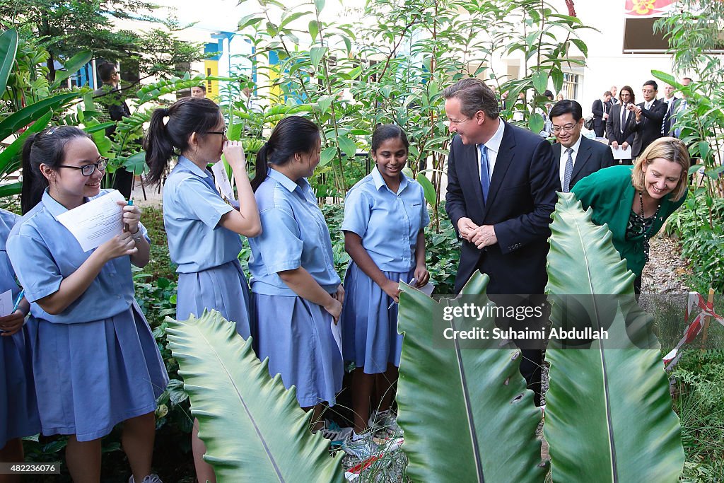 UK Prime Minister David Cameron Visits Singapore