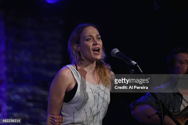 Fiona Apple joins the Watkins Family Hour when they perform at City Winery on July 28, 2015 in New York City.