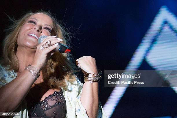 American singer Anastacia Lyn Newkirk performs during her two-hour concert, "Resurrection Tour" with explosive energy. She is known as, "The little...