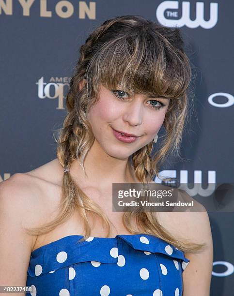 Actress Hannah Kat Jones attends "America's Next Top Model" Cycle 22 premiere party at Greystone Manor on July 28, 2015 in West Hollywood, California.
