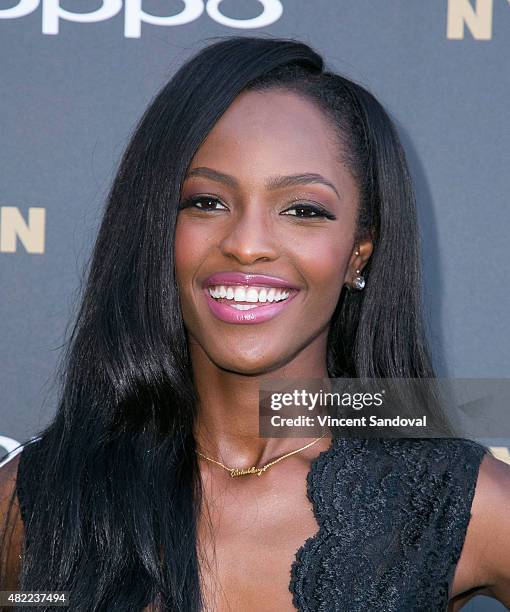 Model Mame Adjei attends "America's Next Top Model" Cycle 22 premiere party at Greystone Manor on July 28, 2015 in West Hollywood, California.