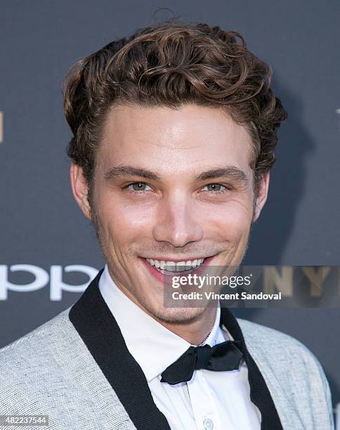 Model Chris Schellenger attends "America's Next Top Model" Cycle 22 premiere party at Greystone Manor on July 28, 2015 in West Hollywood, California.