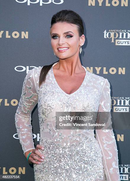 Model Delanie Dischert attends "America's Next Top Model" Cycle 22 premiere party at Greystone Manor on July 28, 2015 in West Hollywood, California.