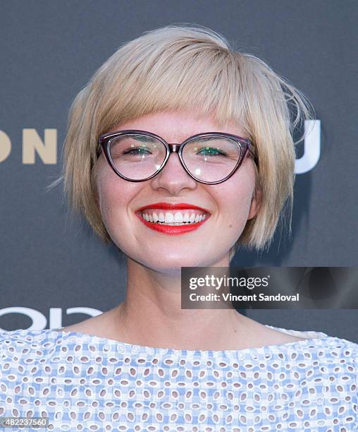 Actress Jessie Rabideau attends "America's Next Top Model" Cycle 22 premiere party at Greystone Manor on July 28, 2015 in West Hollywood, California.