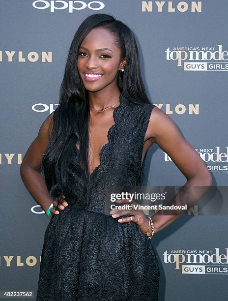 Model Mame Adjei attends "America's Next Top Model" Cycle 22 premiere party at Greystone Manor on July 28, 2015 in West Hollywood, California.