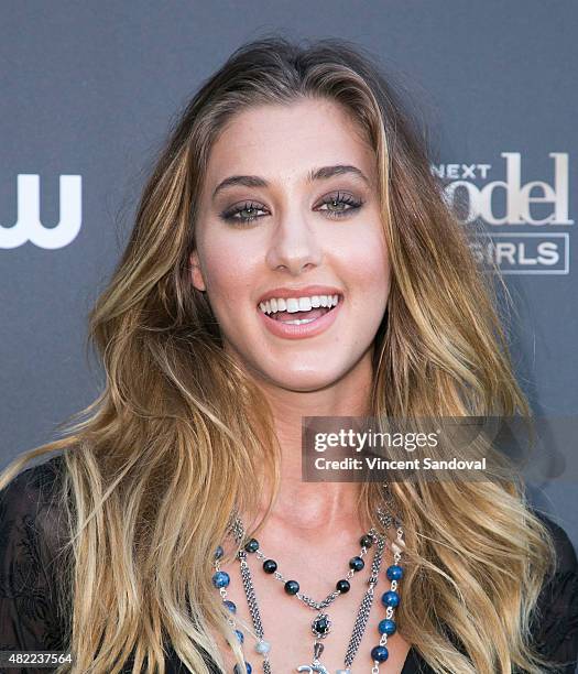 Actress Jessica Serfaty attends "America's Next Top Model" Cycle 22 premiere party at Greystone Manor on July 28, 2015 in West Hollywood, California.