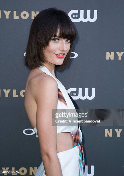 Model Lacey Rogers attends "America's Next Top Model" Cycle 22 premiere party at Greystone Manor on July 28, 2015 in West Hollywood, California.
