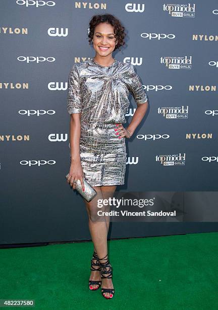 Model Mercedes Yvette attends "America's Next Top Model" Cycle 22 premiere party at Greystone Manor on July 28, 2015 in West Hollywood, California.