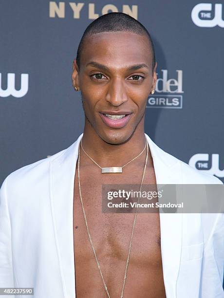 Model Devin Clark attends "America's Next Top Model" Cycle 22 premiere party at Greystone Manor on July 28, 2015 in West Hollywood, California.