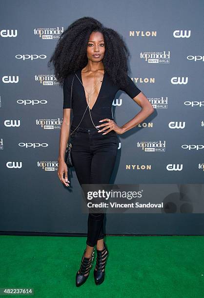 Model Kacey Leggett attends "America's Next Top Model" Cycle 22 premiere party at Greystone Manor on July 28, 2015 in West Hollywood, California.