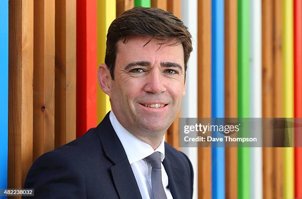 Shadow Health Secretary Andy Burnham poses for a photograph prior to delivering a State Of The Leadership Race speech at the Royal Armouries Museum...