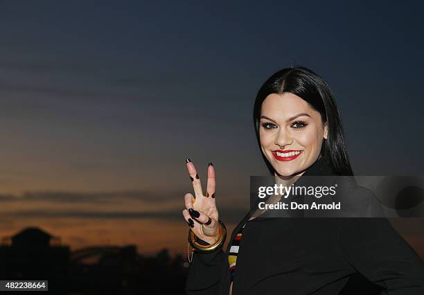 Jessie J poses during the Voice Live Finals Show Launch on July 29, 2015 in Sydney, Australia.