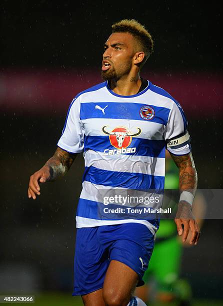 Danny Williams of Reading during the Pre Season Friendly match between Reading and Swansea City at Adams Park on July 24, 2015 in High Wycombe,...