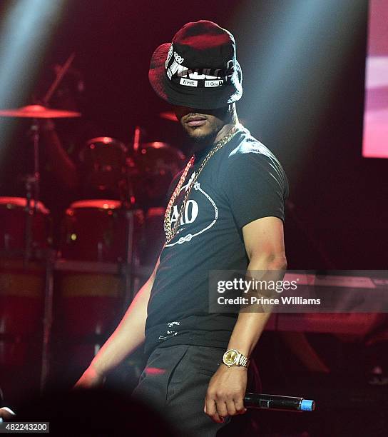 Performs at Jeezy Presents TM101: 10 year Anniversary concert at The Fox Theatre on July 25, 2015 in Atlanta, Georgia.