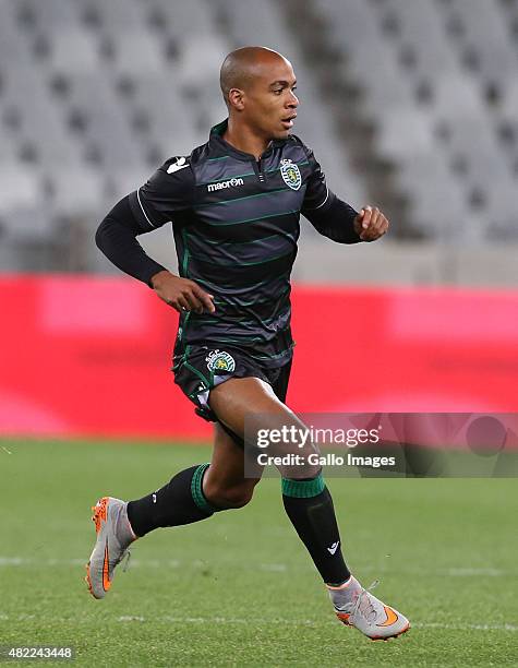 Joao Mario Eduardo of Sporting Club de Portugal during the 2015 Cape Town Cup match between Ajax Cape Town and Sporting Lisbon at Cape Town Stadium...