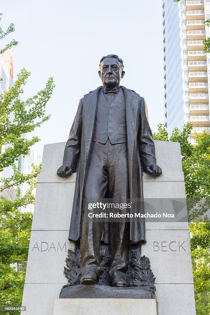 Adam Beck statue, he was a politician and hydroelectricity...