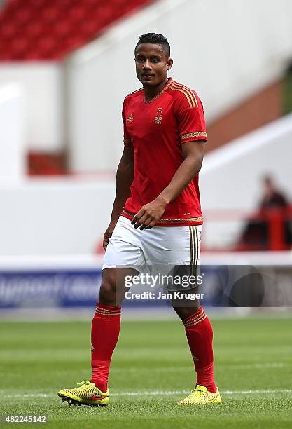 Michael Mancienne of Nottingham Forest during the pre season friendly match between Nottingham Forest and Swansea City at City Ground on July 25,...