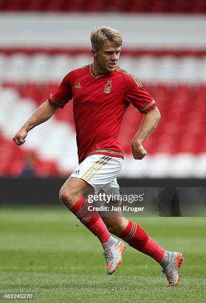 Jamie Ward of Nottingham Forest during the pre season friendly match between Nottingham Forest and Swansea City at City Ground on July 25, 2015 in...