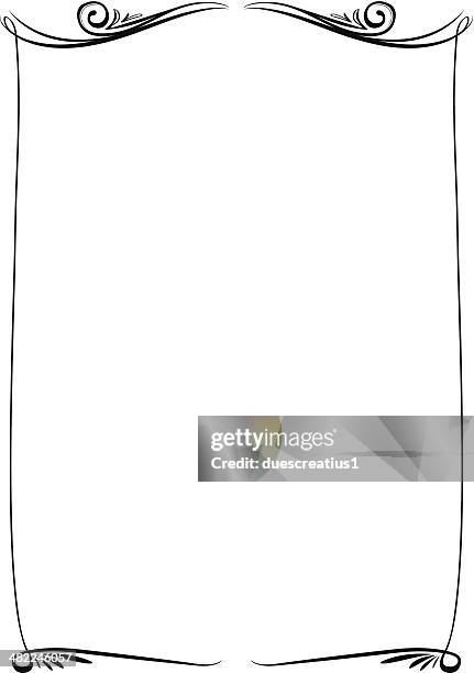 vector decorative frame - line embellishment stock illustrations