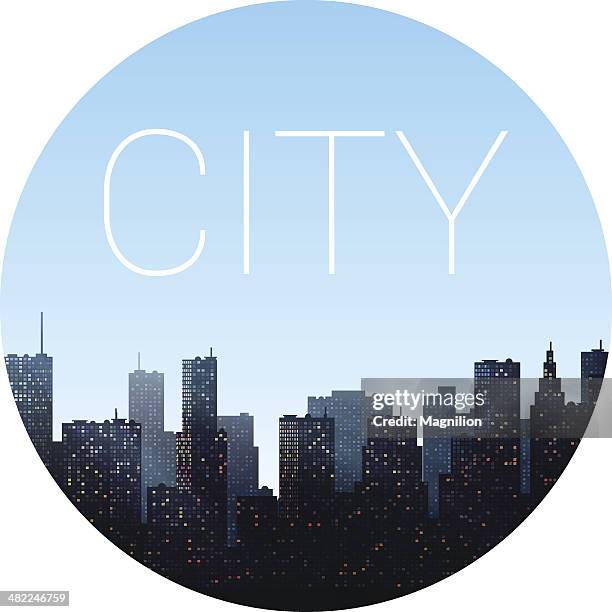 city - skyscraper looking up stock illustrations