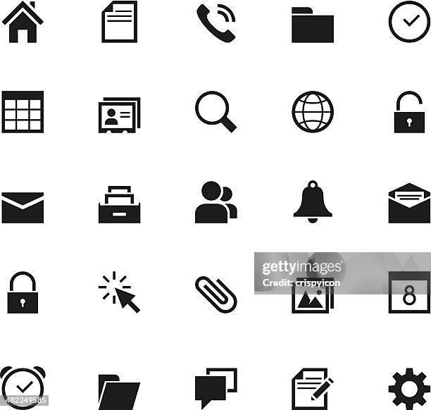 internet icons - document wallet stock illustrations