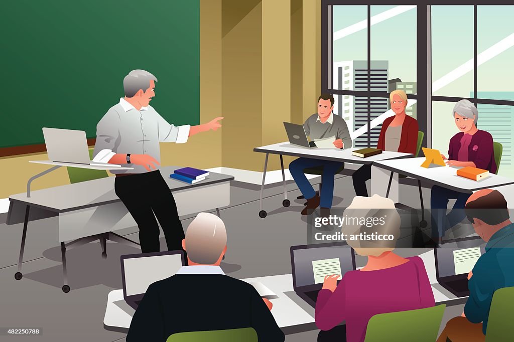 Adults in a College Classroom