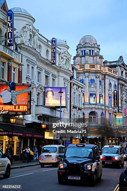 london west end - london theatre stock pictures, royalty-free photos & images