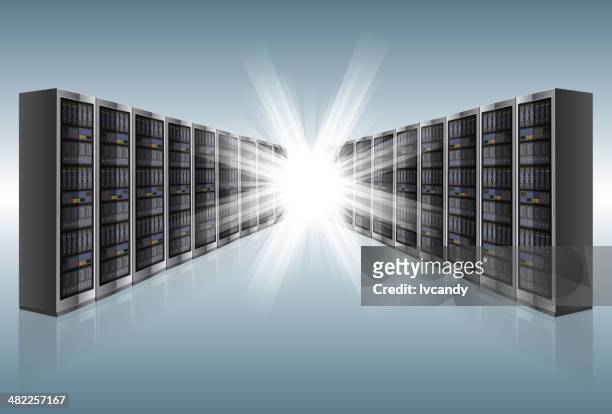 network server - cpu cabinet stock illustrations