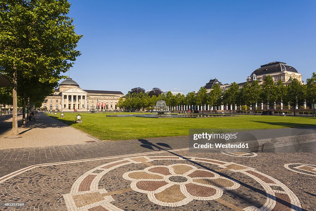 Germany, Hesse, Wiesbaden, Square at the Kurhaus