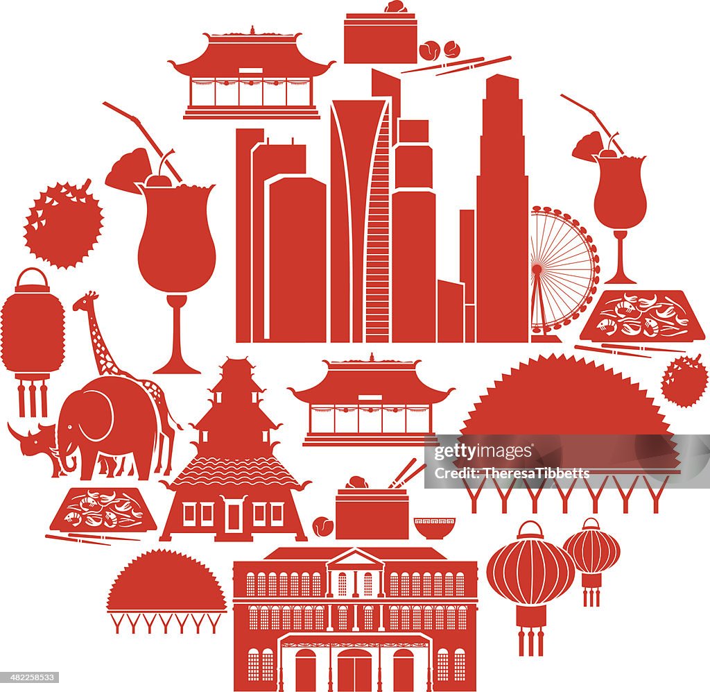 Singapore Icon Set