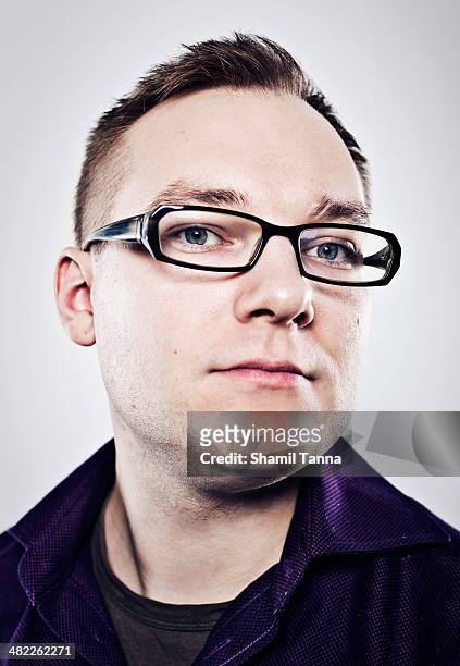 Designer of Rovio's Angry Birds game Jaakko Iisalo is photographed for Wired magazine on April 1, 2011 in Espoo, Finland.