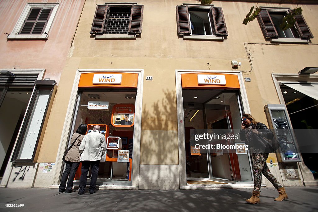 Fastweb SpA And VimpelCom Ltd.'s Wind SpA Mobile Phone Stores