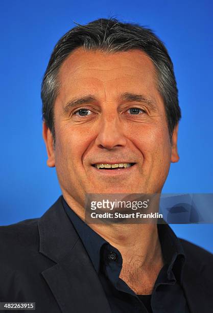 Programm chief Christoph Hamm is pictured during the ARD/ZDF FIFA World Cup 2014 team presentation event on April 3, 2014 in Hamburg, Germany.
